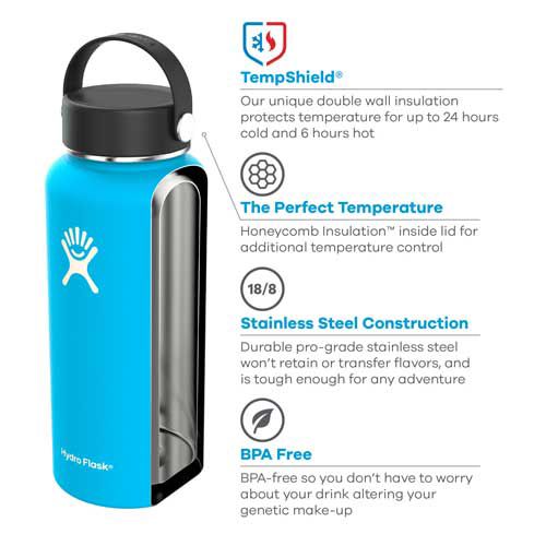 hydro flask with company logo
